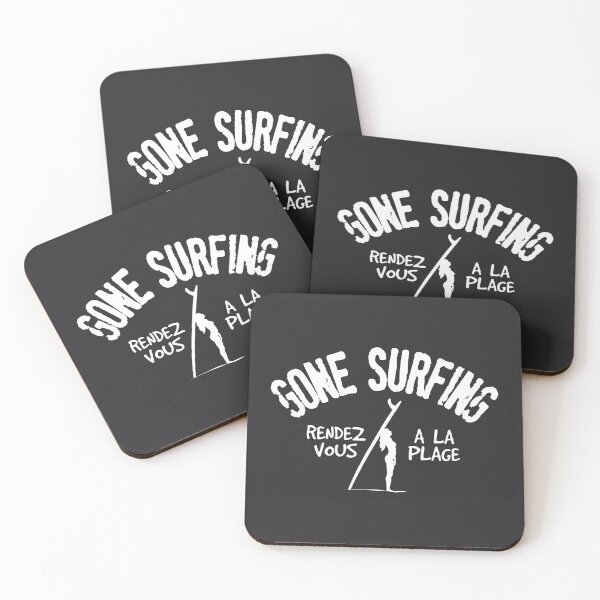 Item preview, Gone surfing vintage style designed and sold by VUE-MER.