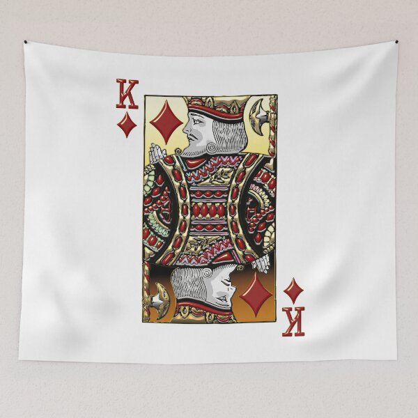 Item preview, King of Diamonds over White Leather  designed and sold by Serge Averbukh Art Studio.