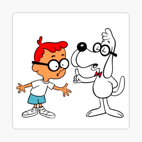 Sherman And Mr Peabody 1959 Sticker For Sale By Skatertshirts Redbubble 