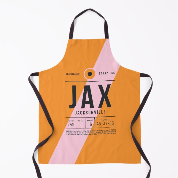 Aperçu de l'œuvre Étiquette de bagage E - JAX Jacksonville Floride USA créée et vendue par VoodooCircus.