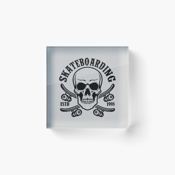 Artikelvorschau, Skateboarding - Ein Totenkopfdesign mit Skateboard entworfen und verkauft von velisani.
