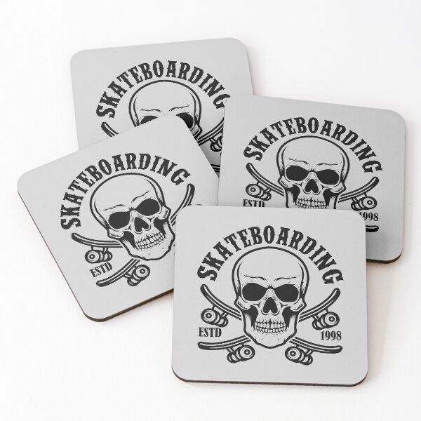 Artikelvorschau, Skateboarding - Ein Totenkopfdesign mit Skateboard entworfen und verkauft von velisani.