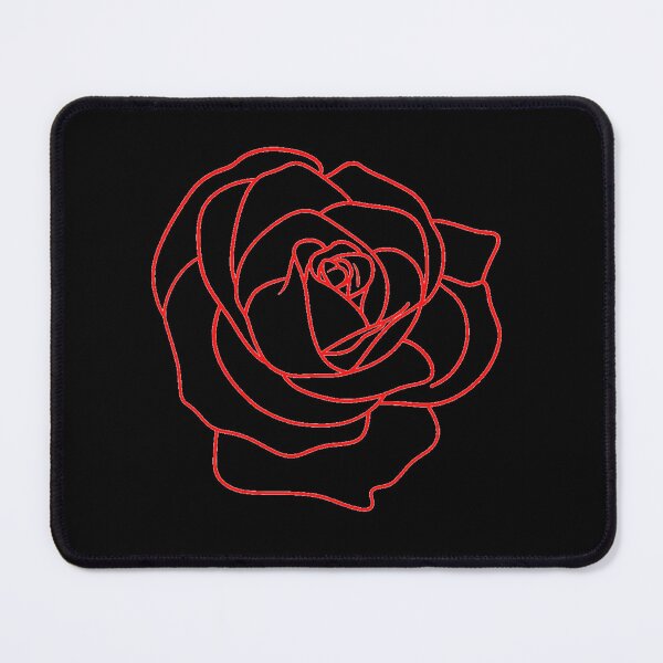 Item preview, Red Rose outline designed and sold by HuGoDesignZ.