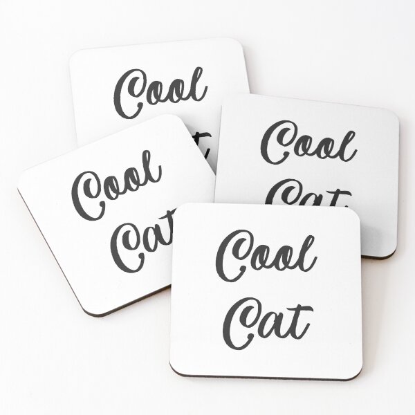 Item preview, Cool Cat Quote in Black Cursive Font designed and sold by RiciPaneto.