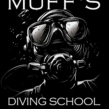 Imagen de la obra Muff's Diving School Funny Adult Humor Scuba Muff Diving Gear de DynamicDesign