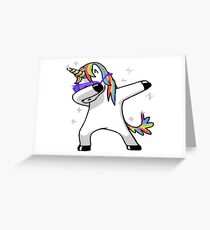 Tarjeta de felicitación Dabbing Unicornio