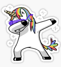 Pegatina Dabbing Unicornio