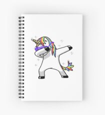 Dabbing Unicorn Spiral Notebook