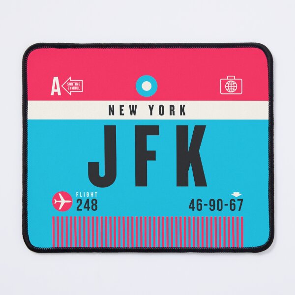 Item preview, Luggage Tag A - JFK New York USA designed and sold by VoodooCircus.