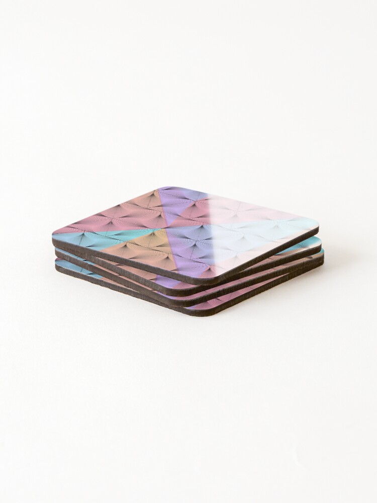Thumbnail 4 of 5, Coasters (Set of 4), Geometric pattern designed and sold by Remde.