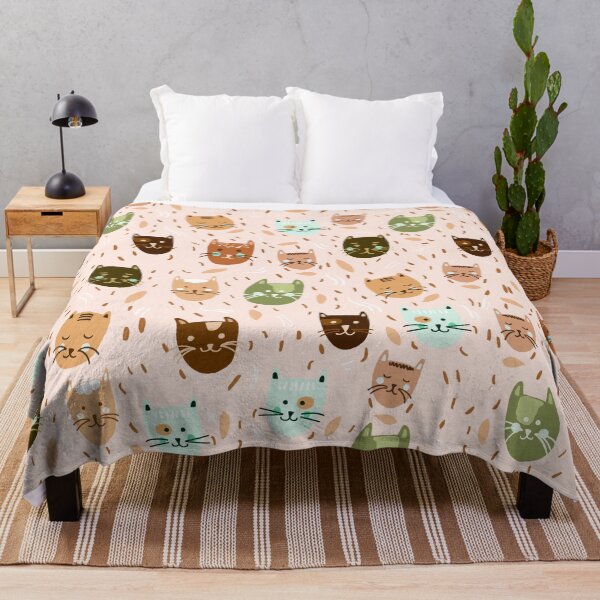 Item preview, Cats pattern retro pink designed and sold by Valeria Frustaci.