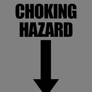 Imagen de la obra Choking Hazard Funny Adult Men's Humor Choking Hazard Gear de DynamicDesign