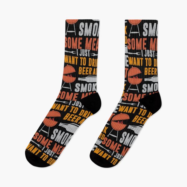 Item preview, I Just Want To Drink Beer And Smoke Some Meat Barbeque Party designed and sold by haselshirt.