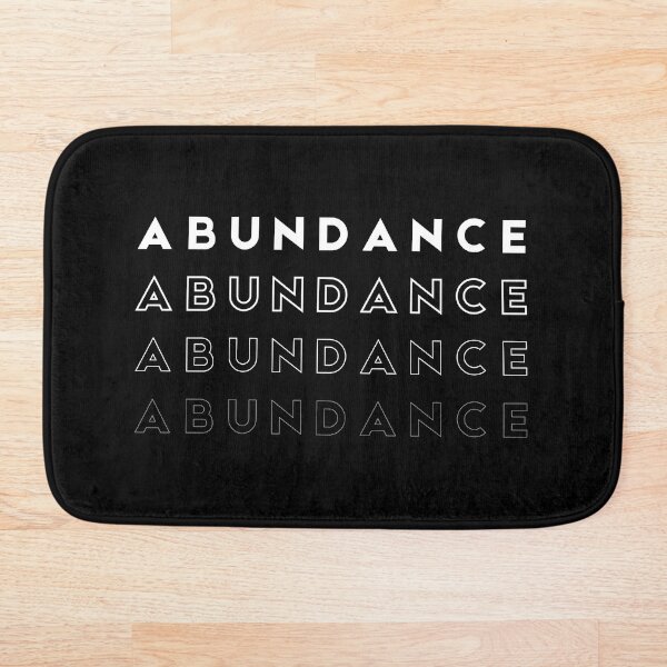Item preview, Abundance Mindset Affirmation (Black) | Minded Inc designed and sold by MindedInc.