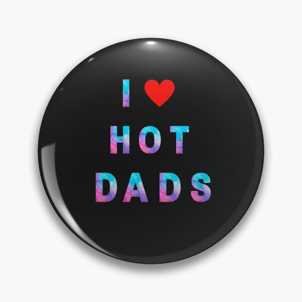 Item preview, I LOVE HOT DADS ,Watercolor With Red Heart Graphic For Hot Dad Lover T-Shirt designed and sold by ANDREW-DESIGN.
