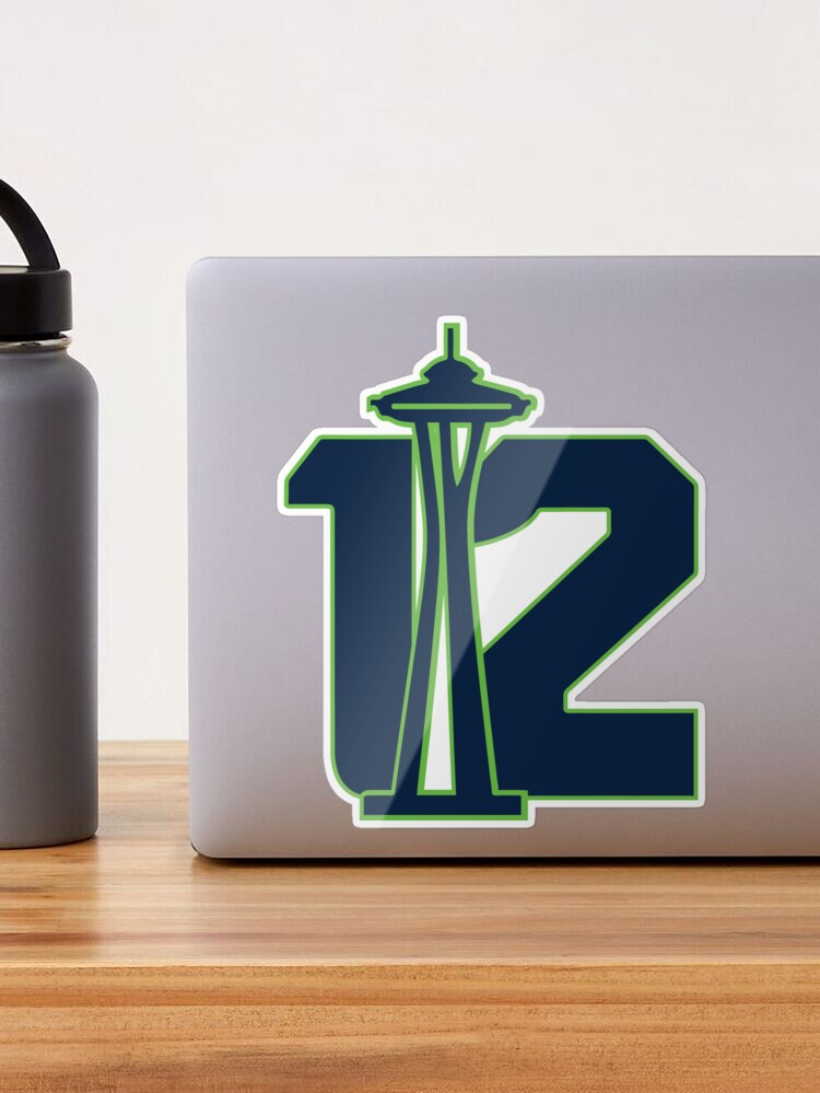 : Round #12 Seahawks Colors (Fan Twelfth Man Seattle Football)  Bumper Sticker Vinyl Decal : Sports & Outdoors