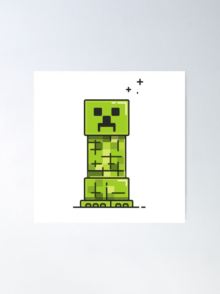 Minecraft Creeper Sticker for Sale by qloc