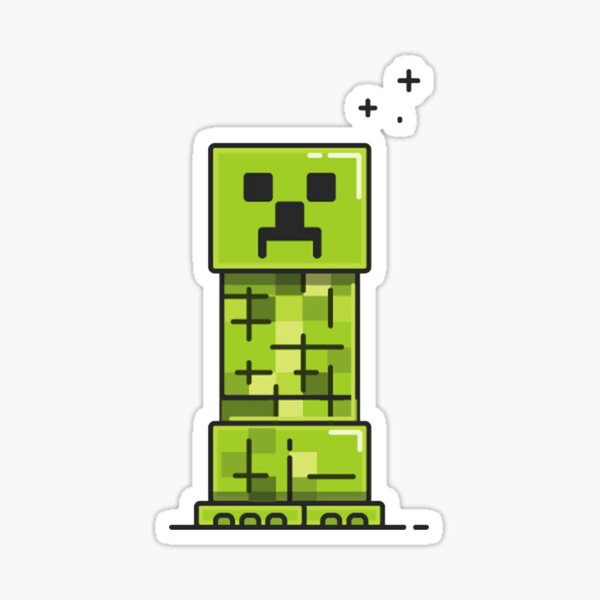 Minecraft Creeper Sticker for Sale by qloc