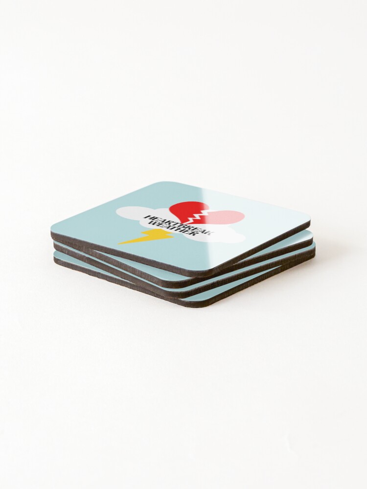 Thumbnail 4 of 5, Coasters (Set of 4), Heartbreak Weather designed and sold by RafaTakami.