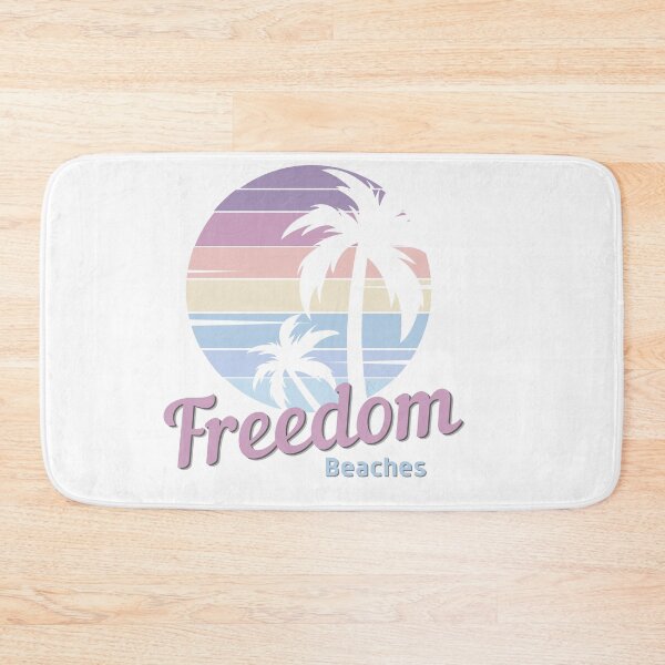 Item preview, Freedom Beaches- Vintage Tropical Sunset, Beach Love,  The Summer Vibes, Summer Vacation designed and sold by Sun Sand & Sea Art.