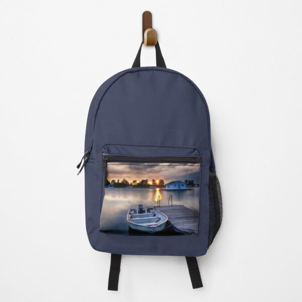 Item preview, Boat at Sunset on Horseshoe Pond - Erie, PA designed and sold by Kathy Weaver.