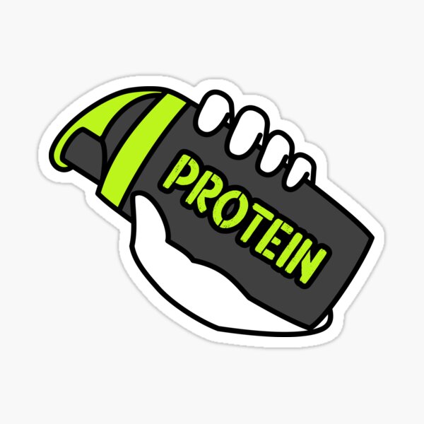 Gym Essentials Protein, Shaker, Bra, Kettlebell, Dumbbell, Water bottle  Sticker for Sale by Kaito Designs