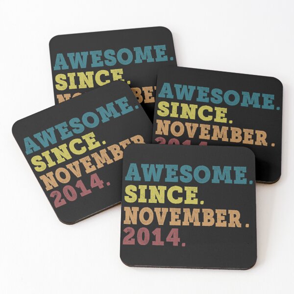 Item preview, Awesome Since November 2014 Retro Vintage 8th Birthday Gift designed and sold by designbychow.