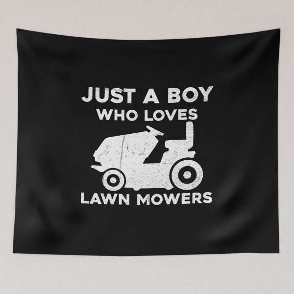 Item preview, Just a boy who loves lawn mowers designed and sold by RedArtsDesign.