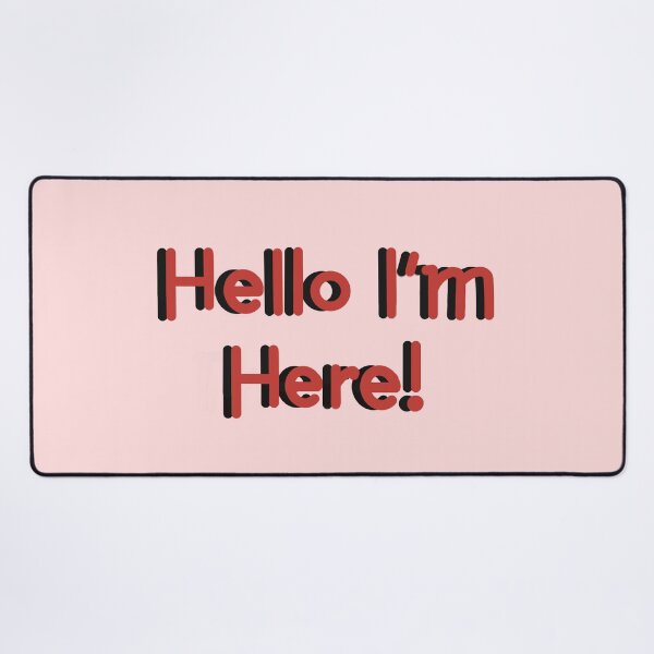 Item preview, Hello I’m Here! - Red designed and sold by Virtual Pathfinder.