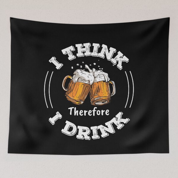 Item preview, I Think Therefore I Drink designed and sold by peacefulcreator.