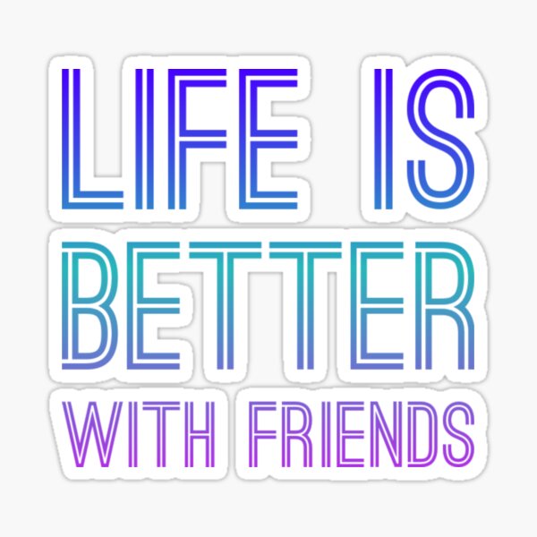 "Friendship Slogan" Sticker for Sale by Amitpanchal Redbubble