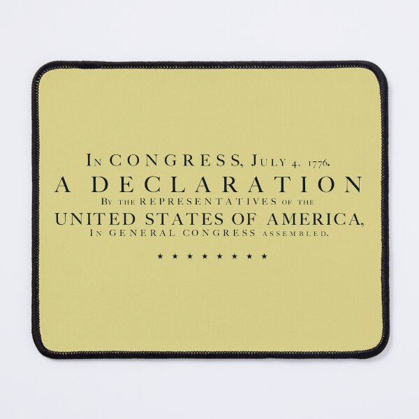 Item preview, Declaration of Independence - black letters designed and sold by dtkindling.