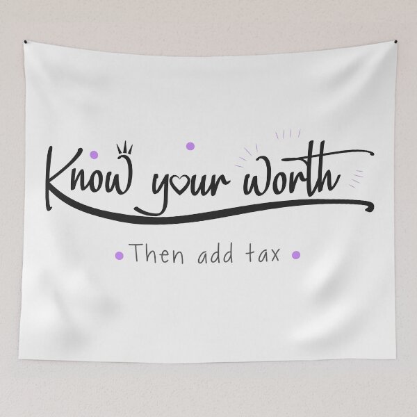 Item preview, Know your worth designed and sold by SherabArts.