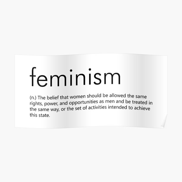 "Feminism (Definition) - Dictionary Definition Of Feminism" Poster For ...