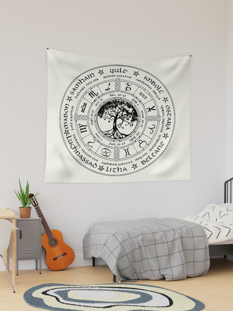 Wheel of the Year Tapestry for Sale by WEJOdesigns Redbubble