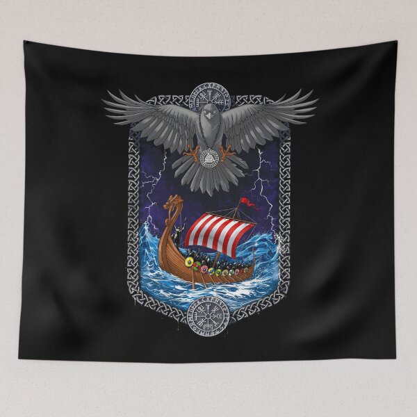 Item preview, Norse Mythology Viking Ship designed and sold by underheaven.