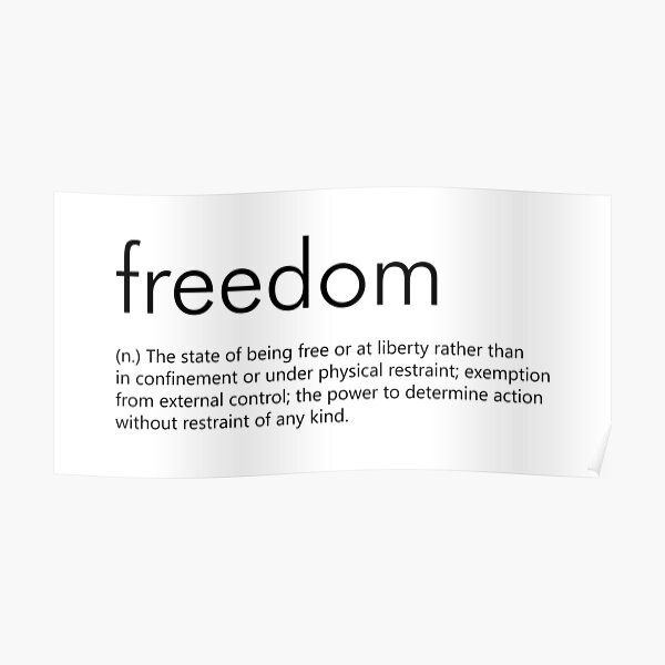 freedom-definition-dictionary-definition-of-the-word-freedom-poster