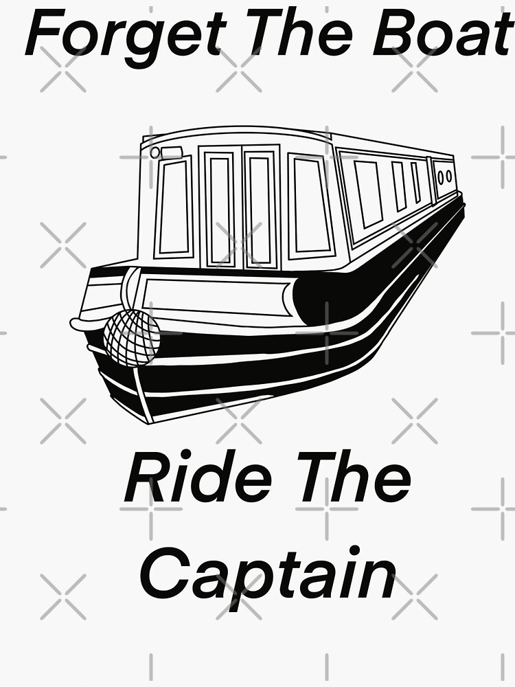 the boat ride the captain " Sticker for Sale by tfage Redbubble