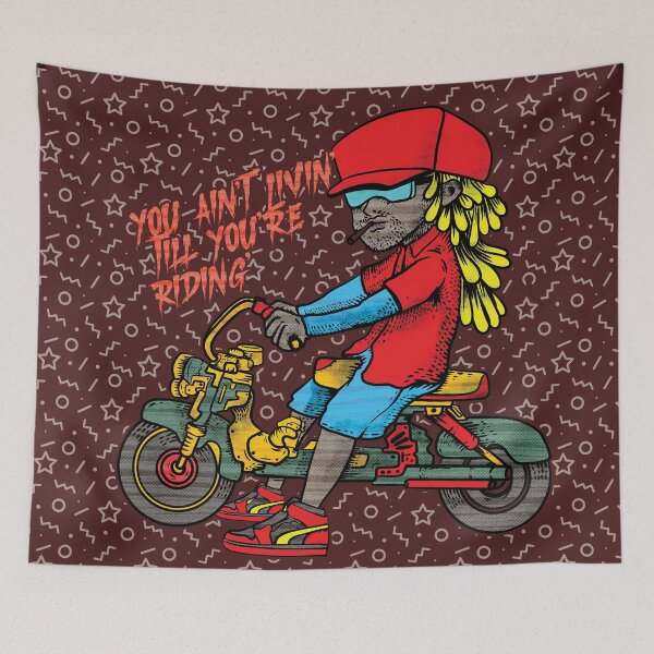 Item preview, ain't livin till you're riding designed and sold by Brotherconk.