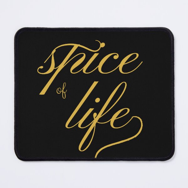 Item preview, Spice of Life - Stylish Italic Gold Typography designed and sold by SBWorld.