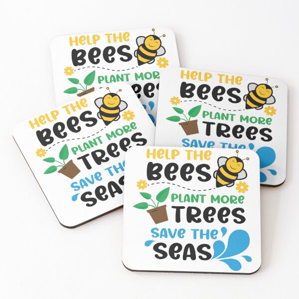 Item preview, save the bees, plant the trees, clean the seas designed and sold by AdelDa19.