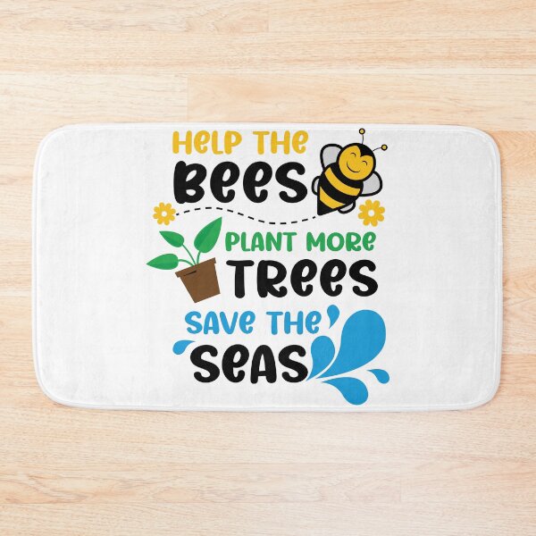 Item preview, save the bees, plant the trees, clean the seas designed and sold by AdelDa19.