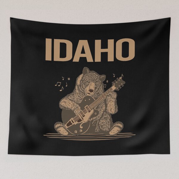 Item preview, Bear With Guitar Idaho designed and sold by hurseslossb.