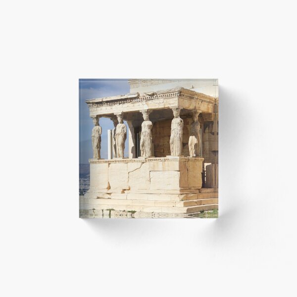 Erechtheion, Acropolis, Athens, Greece, UNESCO word heritage site Acrylic Block