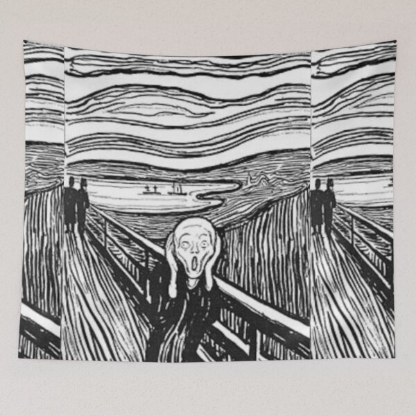 Item preview, Lithograph version of The Scream by Edvard Munch, made in 1910. This version was in tempera on cardboard.  designed and sold by CristalleLisa.