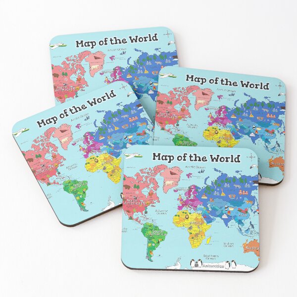 Item preview, Map Of The World Vacation Animal - Aesthetic Poster designed and sold by maneisy.