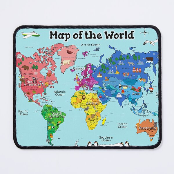 Item preview, Map Of The World Vacation Animal - Aesthetic Poster designed and sold by maneisy.