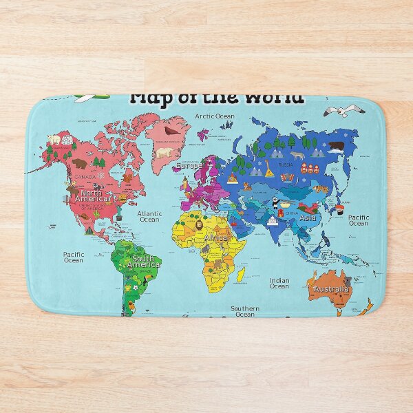 Item preview, Map Of The World Vacation Animal - Aesthetic Poster designed and sold by maneisy.