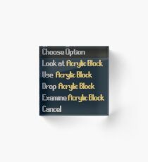 RuneScape-Choose Option Acrylic Block