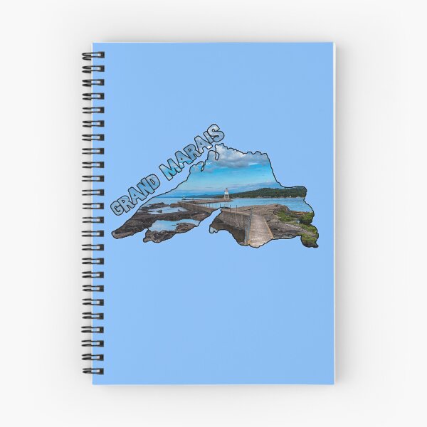 Item preview, Grand Marias, Minnesota - Lighthouse & Lake Superior designed and sold by gorff.